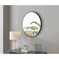 Art deco mirror Emma 80cm Medium Art Deco Metal Frame Round Wall Mirror