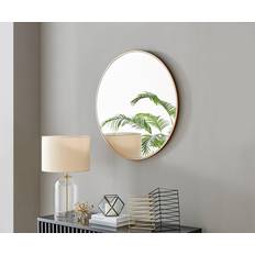 Furniturebox Emma 80cm Round Deco Copper Frame