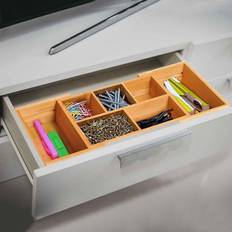 Natural Boxes & Baskets Homcom Expandable Organiser Drawer Inserts Storage Box