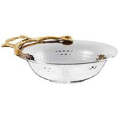 Gold Fruit Bowls Leeber 70022 Elegance Gilt Leaf Fruit Bowl