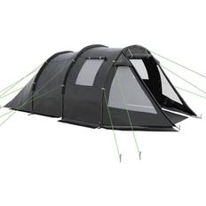 4 room camping tent OutSunny 4-Person Waterproof Cabin Tent with Room Division