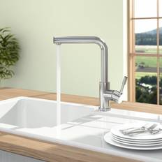 Villeroy & Boch Modern Steel Kitchen Sink Tap 966801 Stainless Steel