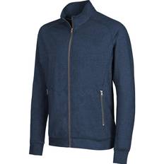 6XL Koftor Pitch Stone Cardigan Med Blixtlås - Dark Black Melange
