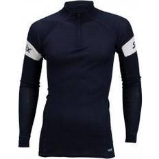 Blå Undertrøyer Swix Racex Warm Bodyw Halfzip Mens Dark navy Undertrøje