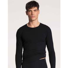 Calida Cotton Code Shirt Long Sleeve - Black/Kampagne