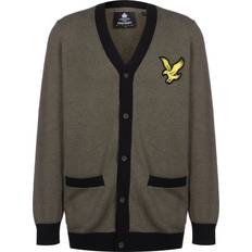 Lyle scott cardigan Lyle & Scott a22u knitted cardigan man kn1720v w814 olive black