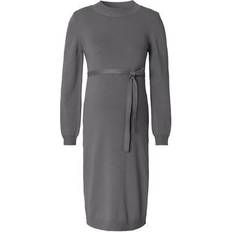 Esprit Dam Klänningar Esprit Maternity Damklänning Stickad Långärmad Klänning - Medium Grey