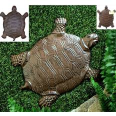 Stepping stone kit Cast iron turtle stepping stone wall plaque