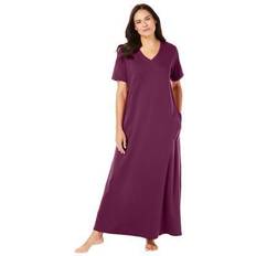 Nightgowns Dreams & co. women's plus petite long t-shirt lounger dress or nightgown