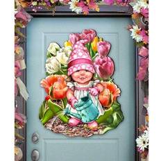 Blue Notice Boards DesignoCracy Blossom Dwarf easter Wreath Door Hanger Notice Board