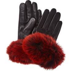 Leather Pot Holders Fiorentina Leather Glove Pot Holder Black, Red