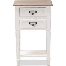 Bedside Tables Baxton Studio Dauphine Provincial Bedside Table