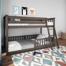 Built-in Storages Beds Max & Lily Low Twin Bunk Bed