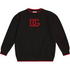 Polyamide Sweatshirts Dolce & Gabbana Kid's Logo Sweater - Black