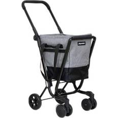 Shopping Cart Foldable With Wheels - Black/Grey