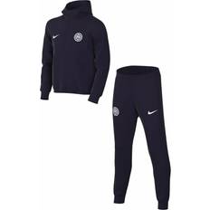 Nike Older Kid's Inter Milan Strike Dri-FIT Hooded Tracksuit - Blackened Blue/White