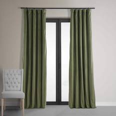 Exclusive Fabrics & Furnishings Half Price Drapes Signature Velvet Blackout Curtains 50x96 Inch