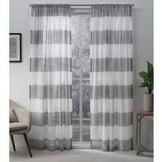 Gardiner & Tillbehör Exclusive Home Darma Sheer Rod Pocket Top Panel 50 x 84 2 Delar