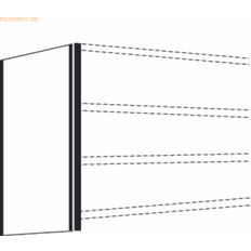 Seiten-Endwand H2600xT600 mm Lichtgrau