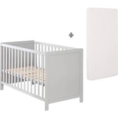 Roba Lit Bébé 2 En 1 Indépendant Taupe Gris