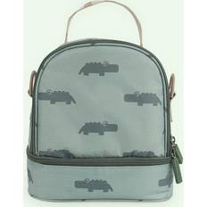 Done by Deer Insulated Lunch Bag Croco Green