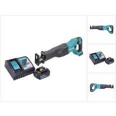 Cargador Sierras eléctricas Makita Sierra de sable sin cable DJR 186 RG1 18 V 1x Batería 6,0 Ah Cargador