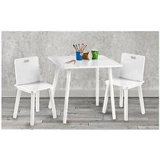 Blanc Ensembles de meubles Roba Ensemble Table + 2 Chaises Enfants 3 Pièces