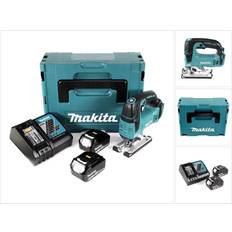 Makita Stichsägen Makita Djv 182 rfj Akku Pendelhubstichsäge 18V Brushless 2x Akku 3,0Ah Ladegerät