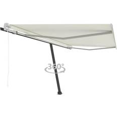 Tendalini da Giardino vidaXL Tenda Da Sole Automatica Autoportante 450x350 cm Crema Arredo Giardino