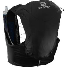 Black - Men Running Backpacks Salomon Advanced Skin 12 Set - Black/Ebony