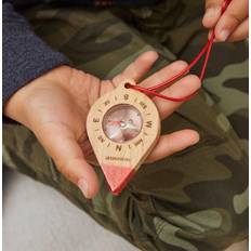 Kompassit Kikkerland Wooden Compass Clip White