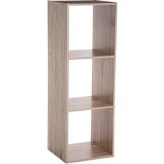 Beige Scaffali per libri 5 Five 138907 Legno 3 Ripiani 34x32x100 Scaffale per libri