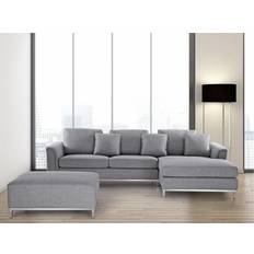 Beliani Left Hand Fabric Corner Sofa 270cm 4 Seater