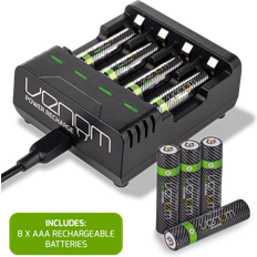 Rechargeable Battery Charging Dock plus 8 x AAA 800mAh Batteries