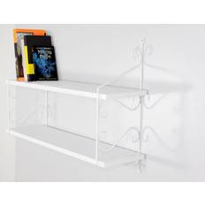 Hanah Home Elegant White 72 cm x 51 cm x 20 cm Wall Shelf