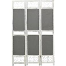 vidaXL 3-panels stof Rumdeler