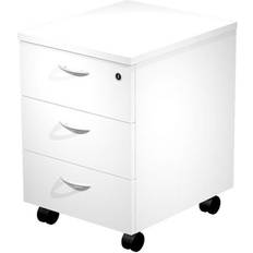 Cajonera De Madera Presto Color Blanco Con 3 43 x 60 x 45 cm Cómoda
