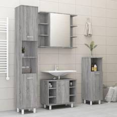 Muebles de Baño vidaXL grey sonoma Set