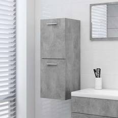 Grey Wall Bathroom Cabinets vidaXL Bathroom Cabinet Concrete Grey 30 x 30 x 80 cm