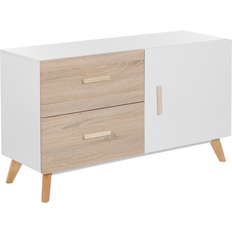 Natural Chest of Drawers Beliani Minimalist Chest of Drawer