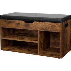 Songmics VASAGLE Bench with Cushion Shoe Rack