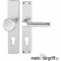 Maniglie per porta Hoppe Langschildgarnitur London 54/227/202SP/113 Alu. F1 PZ 72 mm DIN L/R
