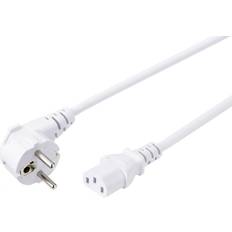 Sygonix SY-5043438 C13/C14 appliances Cable White 5.00 m