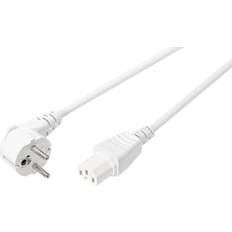 White Electrical Cables Sygonix SY-5043442 C15/C16 appliances Cable White 2.00 m