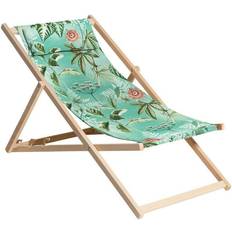 Zonnestoelen Madison Houten Strandstoel Mauel 55 x 90 x 87 cm Hout Blauw