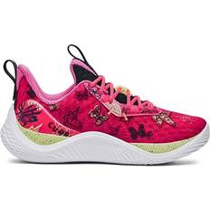 Yellow Basketball Shoes Children's Shoes Under Armour Curry Flow 10 Girl Dad GS