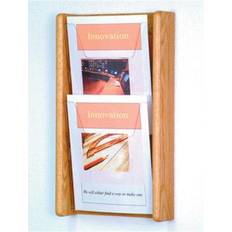 Wooden Mallet 2 Pocket Acrylic and Oak wall Display