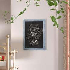 Flash Furniture Canterbury 18 24 Rustic Blue Wall Mount Magnetic Sign with Eraser Notice Board