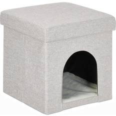 Relaxdays Kattpall Och Husdjursgrotta 38.5 x 37 x 37 cm Polyester Beige