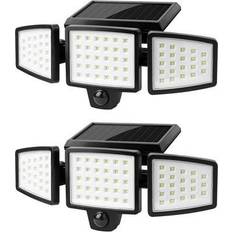 Lighting Lepro 3 Adjustable Heads Black Wall Light